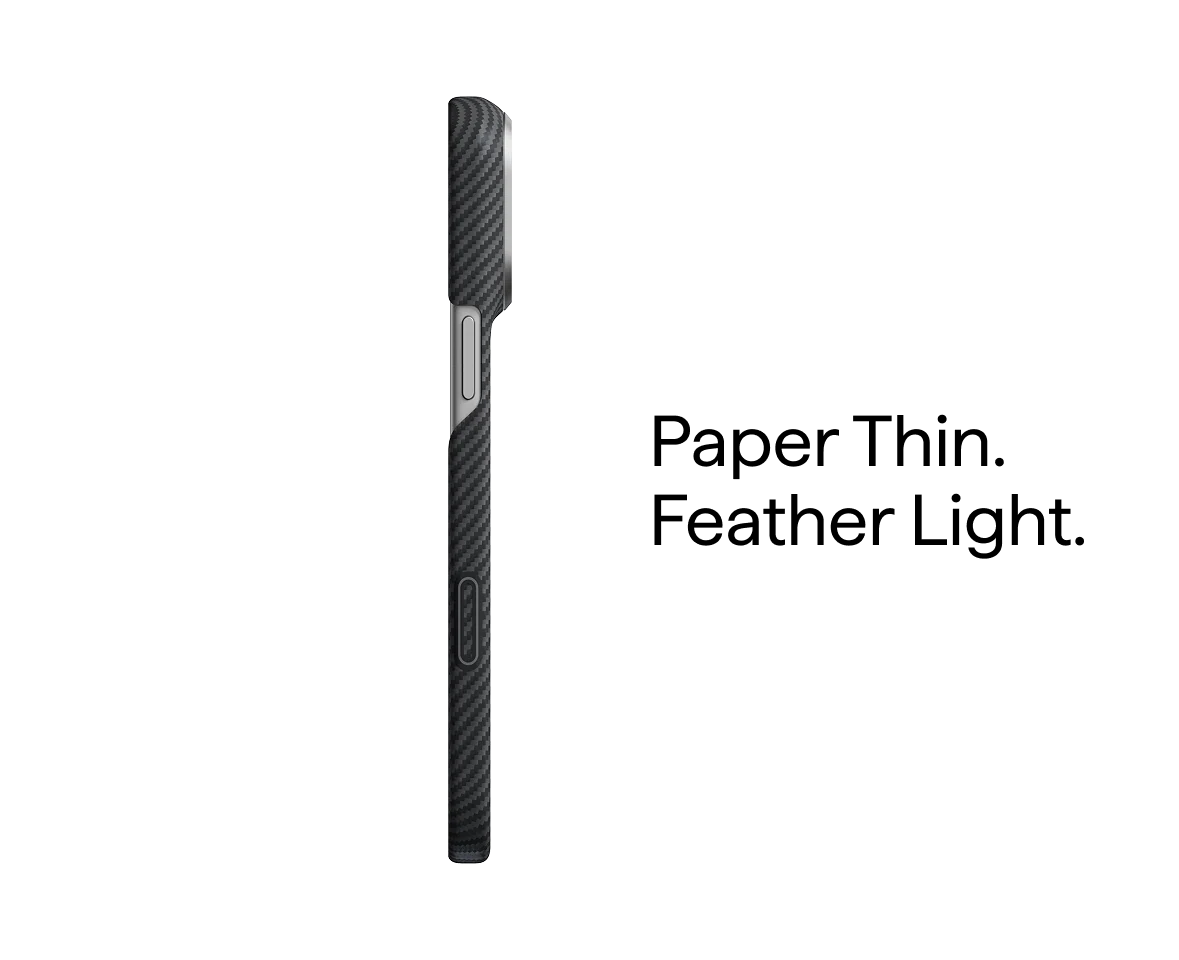 Ultra-Slim 1500D Classic Black-Grey Twill Serisi Kılıf - iPhone 18 Pro