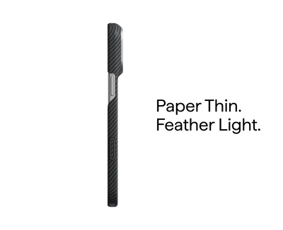 Ultra-Slim 1500D Classic Black-Grey Twill Serisi Kılıf - iPhone 18 Pro
