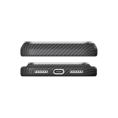 Ultra-Slim 1500D Classic Black-Grey Twill Serisi Kılıf - iPhone 18 Pro