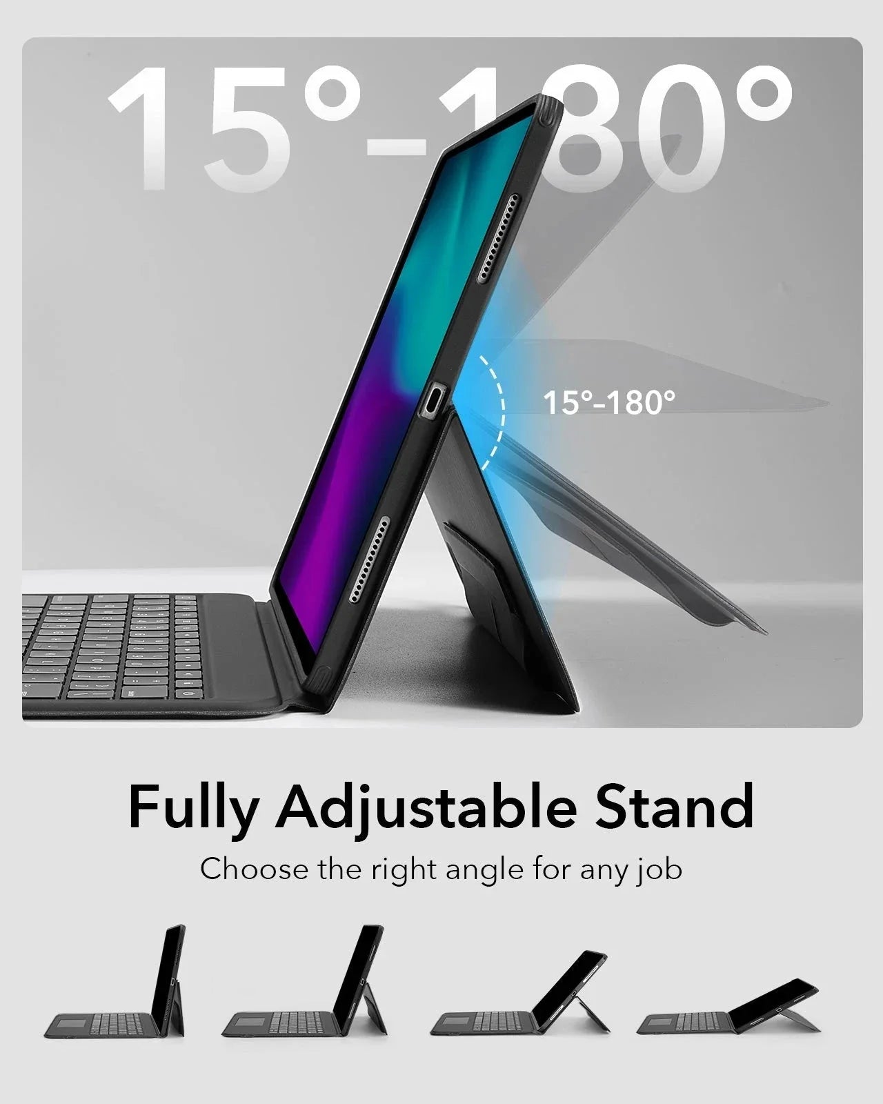 Ascend 360 Klavyeli Manyetik Kılıf - iPad Pro 11'