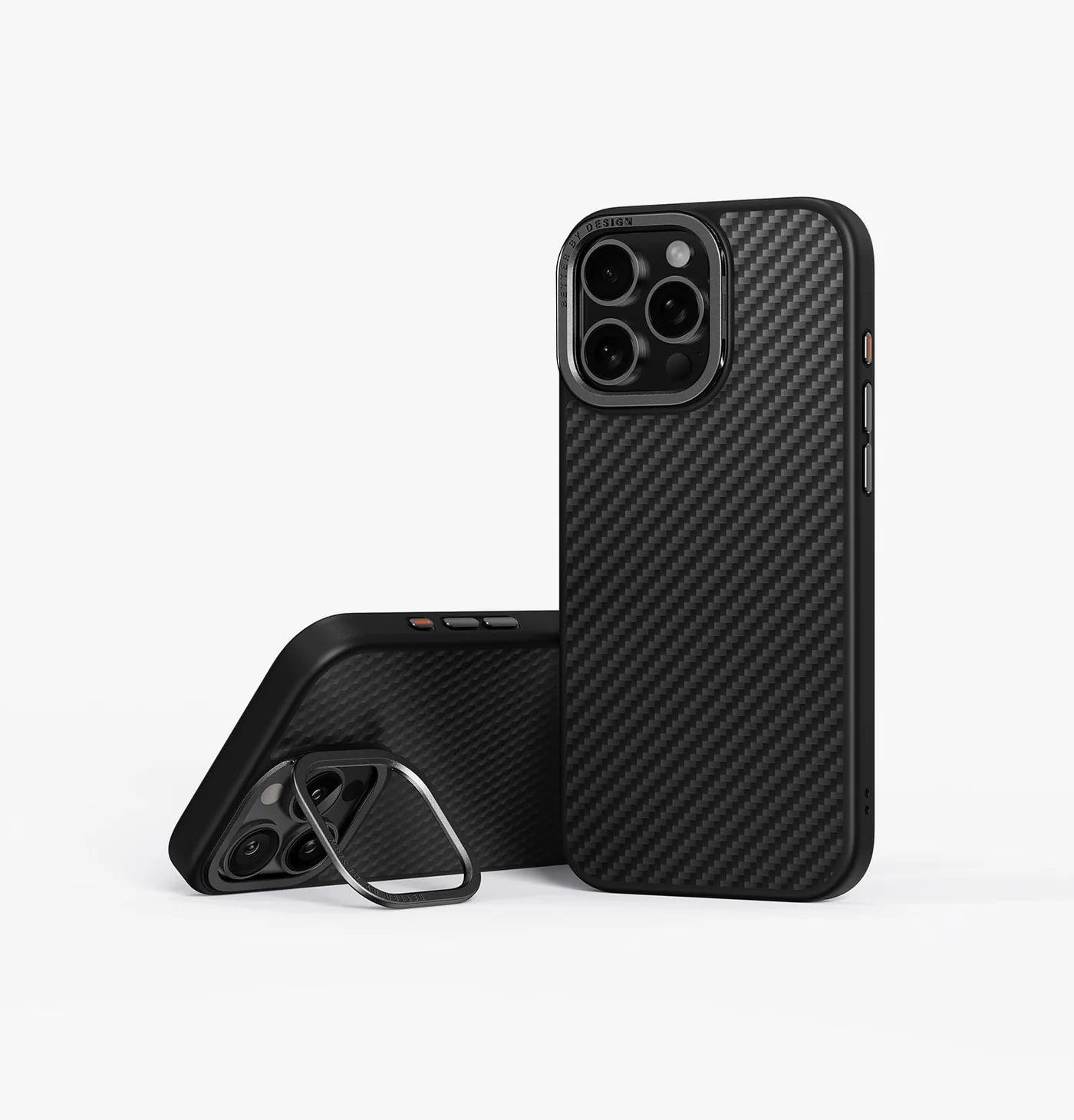 Keva Max Aramid Fiber Entegre Standlı Kılıf - iPhone 16 Pro