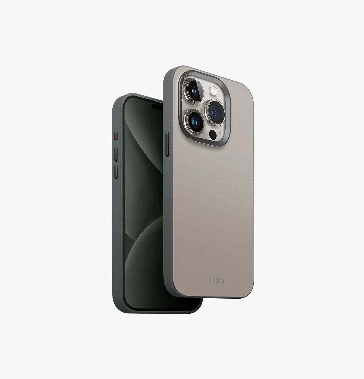 Lyden DS Çift Renkli Vegan Deri Kılıf - iPhone 15 Pro