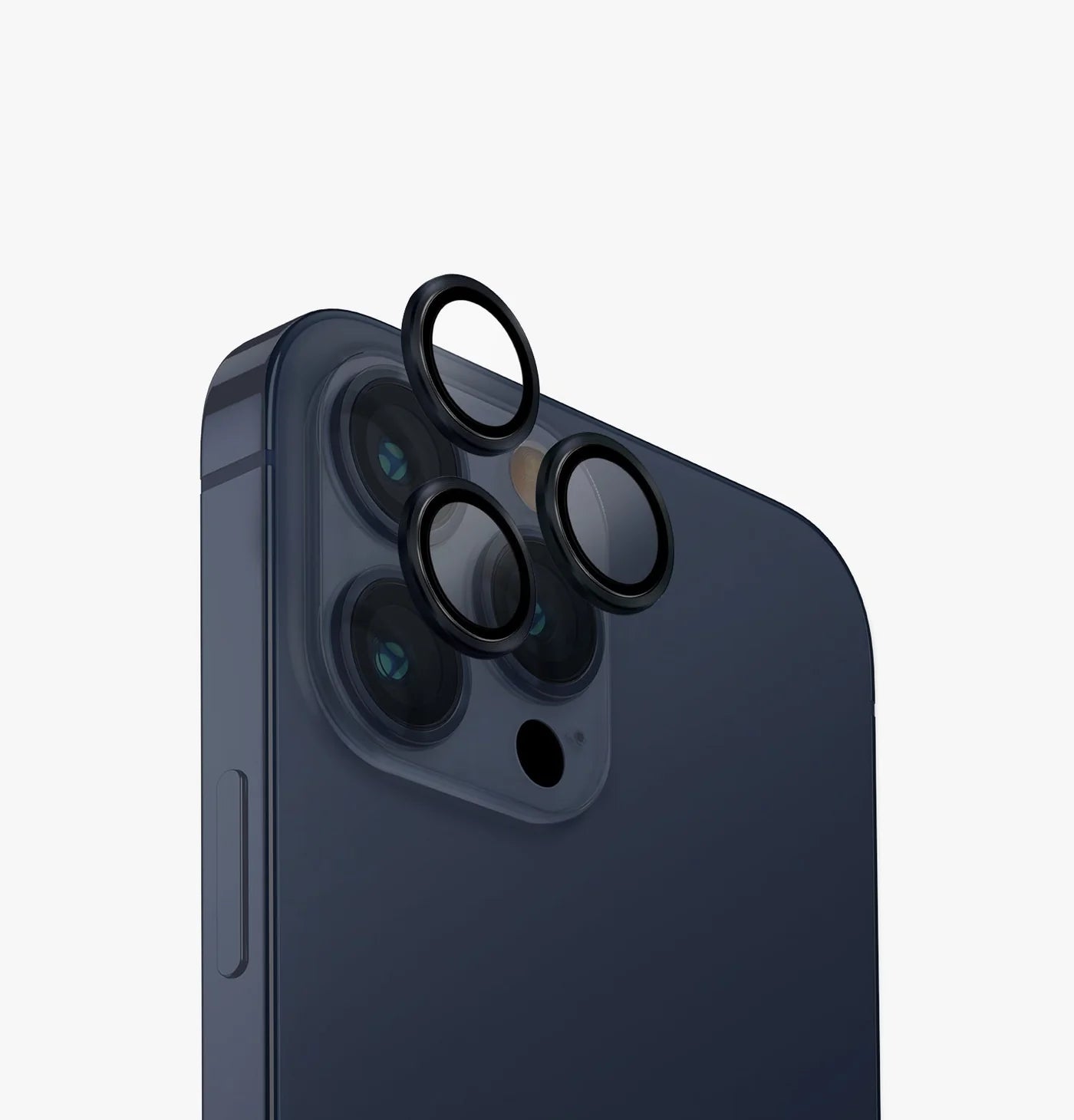 Optix AluGuard Kamera Lens Koruyucu - iPhone 15 Pro / 15 Pro Max