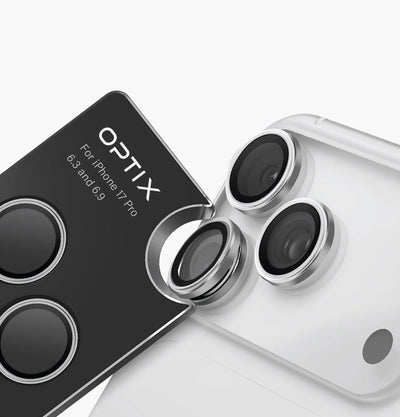 Optix Prime Sapphire Çelik Kamera Lens Koruyucu - iPhone 17 Pro Max