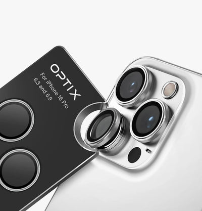 Optix AluGuard Kamera Lens Koruyucu - iPhone 16 Pro / 16 Pro Max