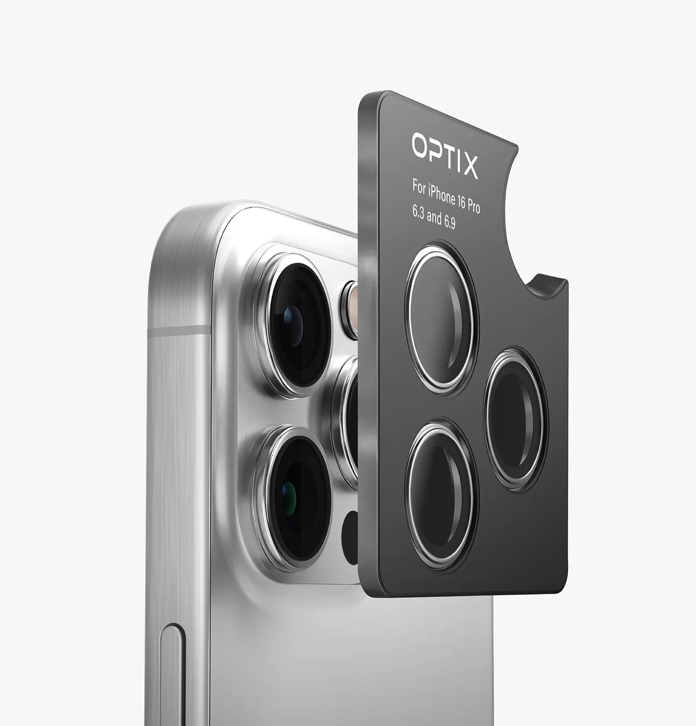 Optix AluGuard Kamera Lens Koruyucu - iPhone 16 Pro / 16 Pro Max