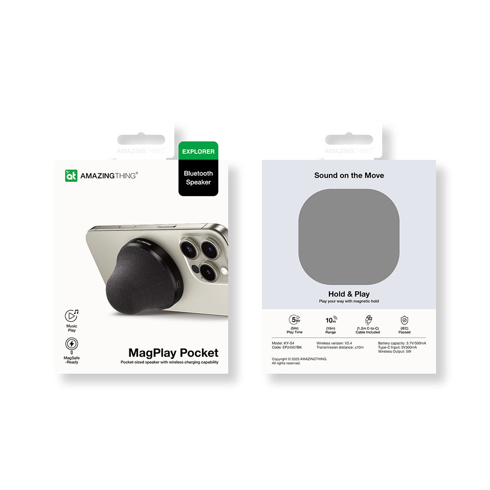 MagPlay Pocket Wireless Şarj Destekli v5.4 Mini Bluetooth Speaker Hoparlör