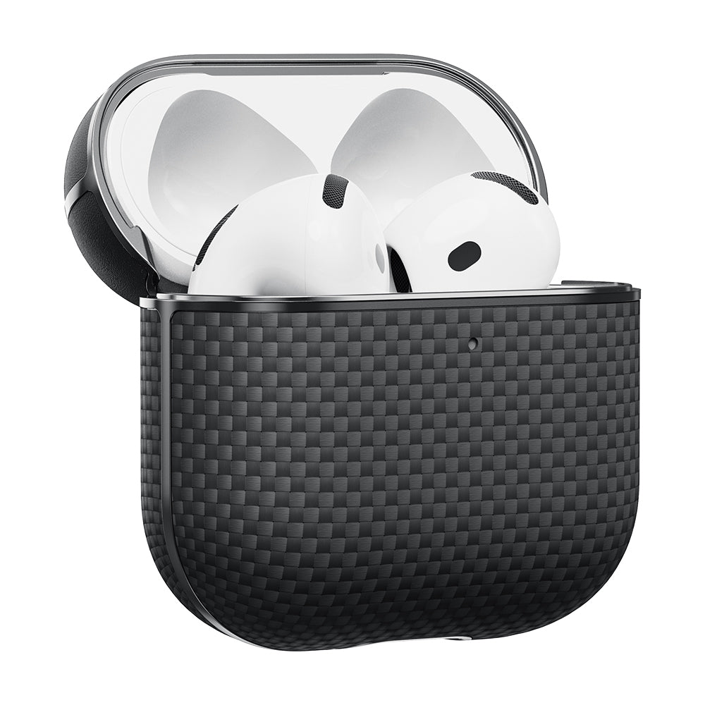 Ultra-Slim 1500D Classic Black-Grey Twill Serisi Kılıf - AirPods 4
