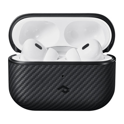 600D Aramid Fiber Classic Black-Grey Twill Serisi Kılıf- AirPods Pro 2