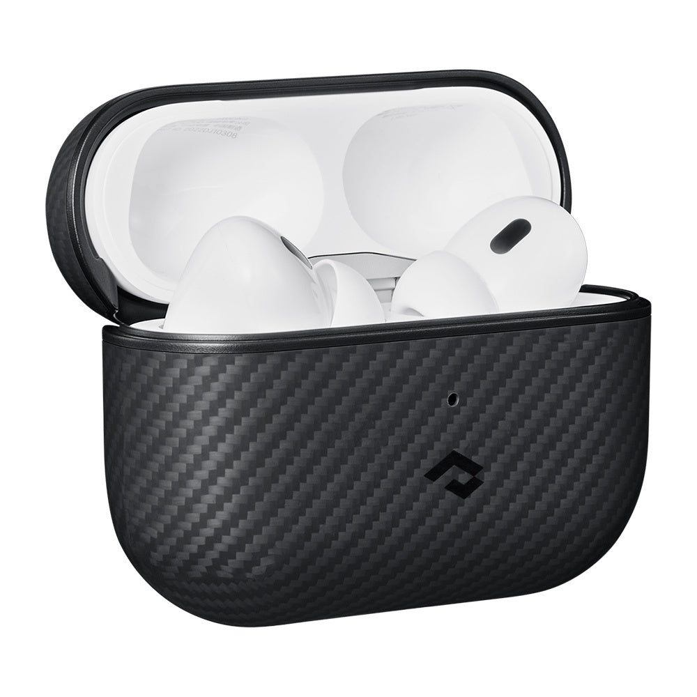 600D Aramid Fiber Classic Black-Grey Twill Serisi Kılıf- AirPods Pro 2