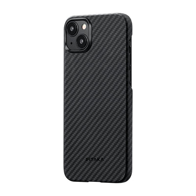 Tactile Woven 600D Classic Black-Grey Twill Serisi Kılıf - iPhone 15 Plus