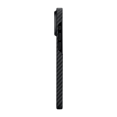 Tactile Woven 600D Classic Black-Grey Twill Serisi Kılıf - iPhone 15 Plus