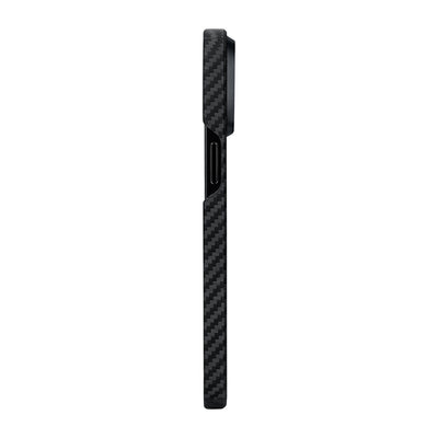 Tactile Woven 600D Classic Black-Grey Twill Serisi Kılıf - iPhone 15 Plus