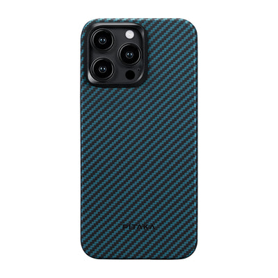 Ultra-Slim Classic Black-Blue Twill Serisi Kılıf - iPhone 15 Pro