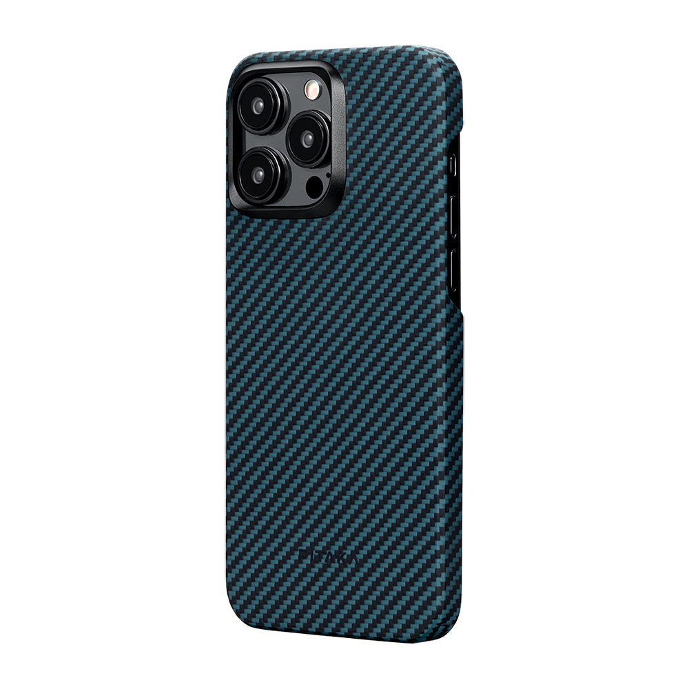 Ultra-Slim Classic Black-Blue Twill Serisi Kılıf - iPhone 15 Pro