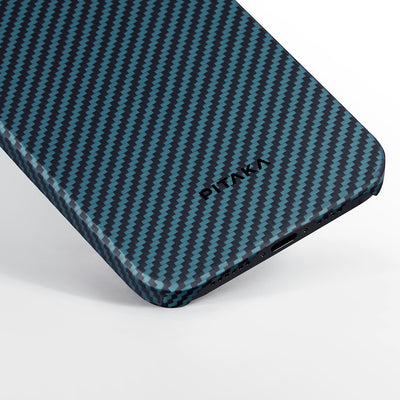Ultra-Slim Classic Black-Blue Twill Serisi Kılıf - iPhone 15 Pro