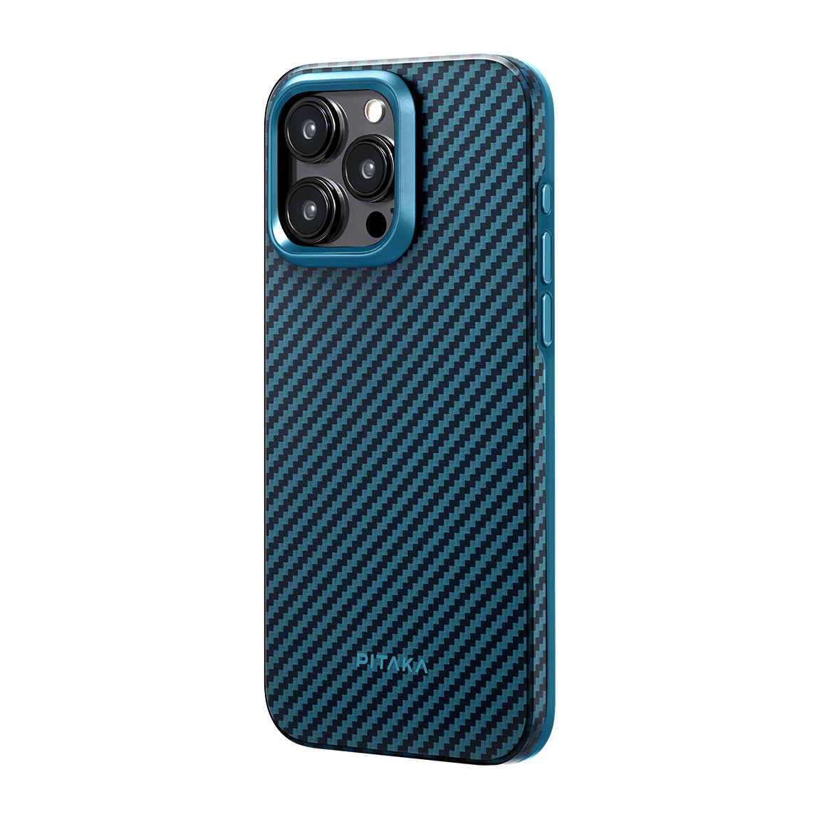 Military-Grade 1500D Classic Navy-Black Twill Serisi Kılıf - iPhone 15 Pro