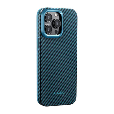 Military-Grade 1500D Classic Navy-Black Twill Serisi Kılıf - iPhone 15 Pro
