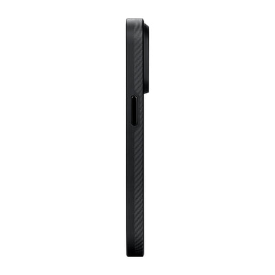 Military-Grade 600D Classic Black-Grey Twill Serisi Kılıf - iPhone 15 Pro