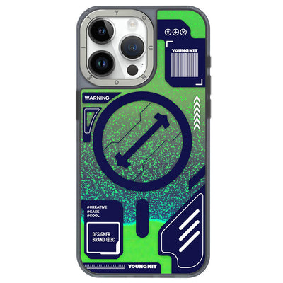 Galaxy Fantasy Serisi Neon Sıvılı Kılıf - iPhone 15 Pro Max
