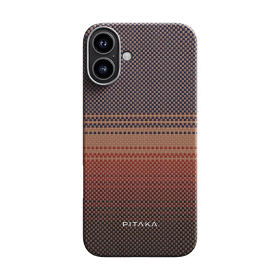 Pitaka Tactile Woven Sunset-Moonrise Serisi Kılıf - iPhone 16 Plus