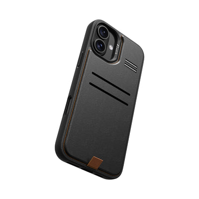 Wallet Deri Kartlıklı Standlı Serisi Kılıf - iPhone 16
