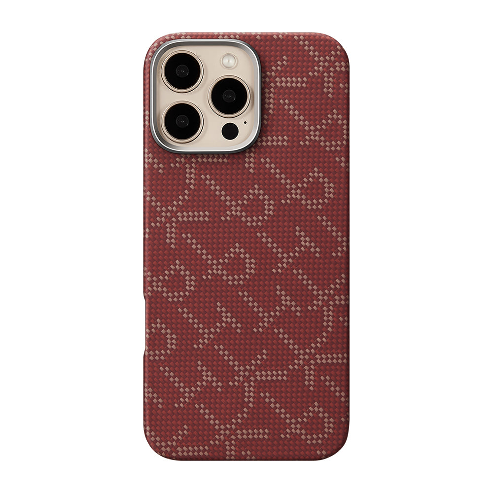 Tactile Woven Monogram Serisi Aramid Fiber Kılıf - iPhone 16 Pro