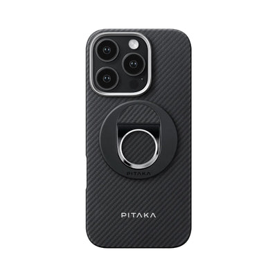 Grip 3 Standlı 600D Ultra-Slim Classic Serisi Black-Grey Twill Set - iPhone 16 Pro