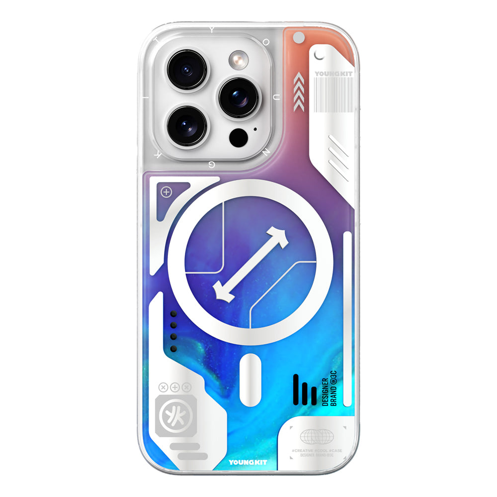 Galaxy Fantasy Serisi Neon Sıvılı Kılıf - iPhone 16 Pro