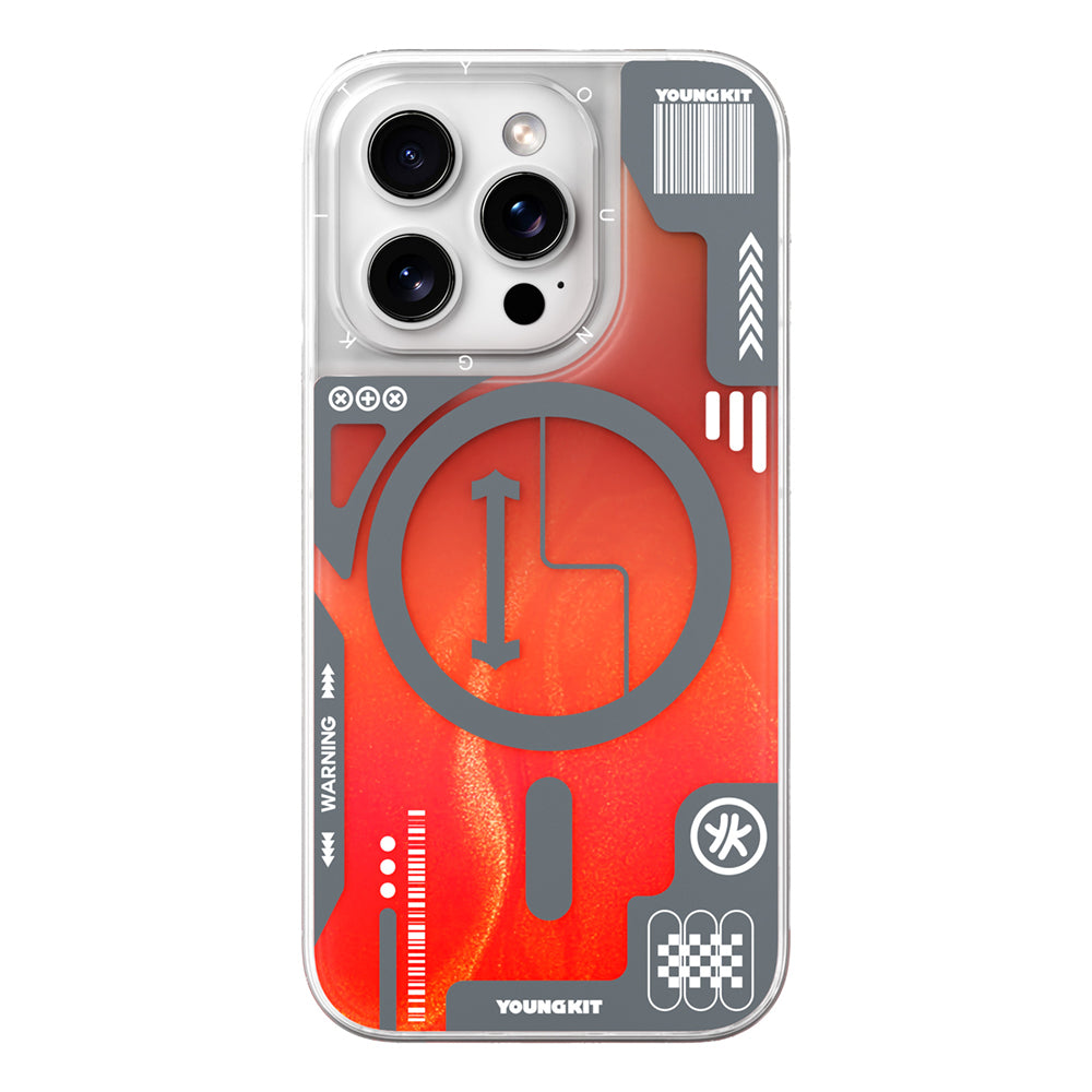 Galaxy Fantasy Serisi Neon Sıvılı Kılıf - iPhone 16 Pro