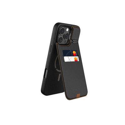 Wallet Deri Kartlıklı Standlı Serisi Kılıf - iPhone 16 Pro Max
