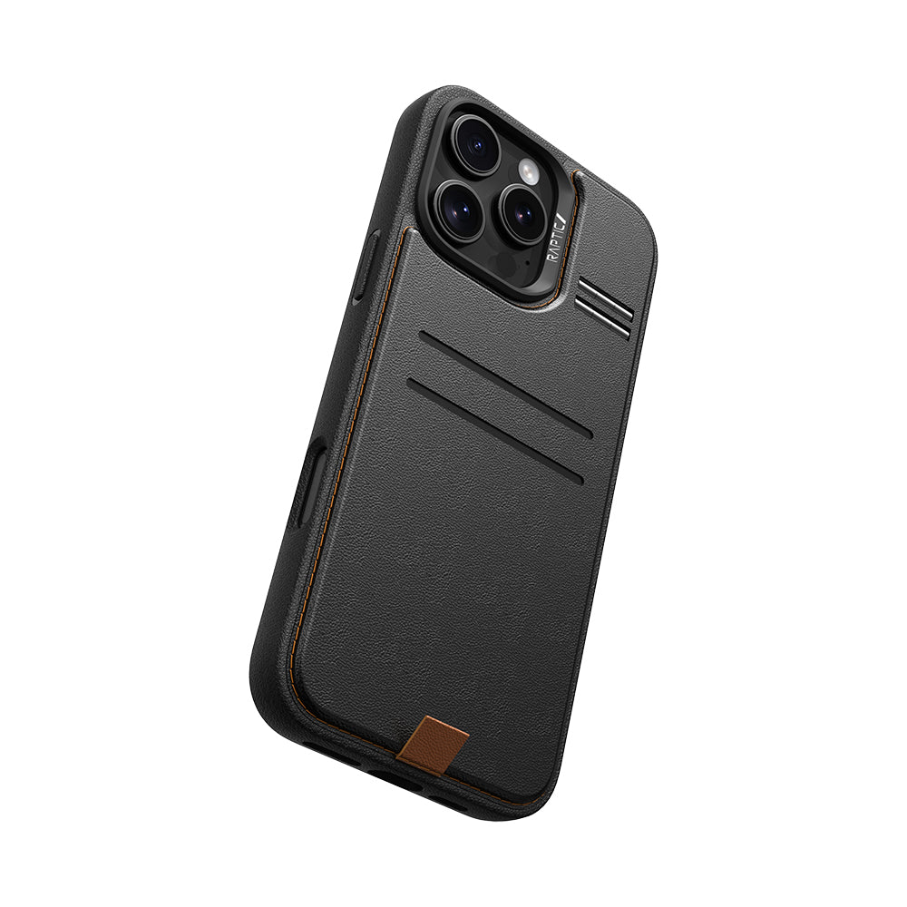 Wallet Deri Kartlıklı Standlı Serisi Kılıf - iPhone 16 Pro Max