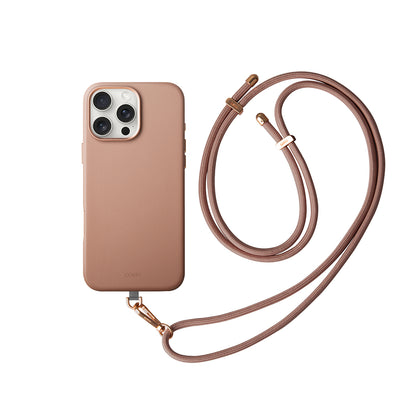 Muse Serisi Vegan Deri Boyun Askı İpli Kılıf Seti - iPhone 16 Pro Max
