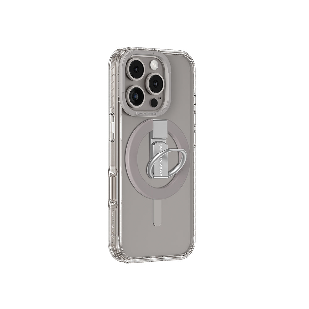 Titan Pro Serisi Kılıf & Magsafe Grip-Fit Stand Seti - iPhone 16 Pro