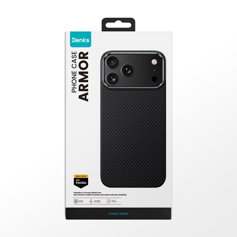 Karbon ArmorAir Kevlar Kılıf - iPhone 17 Pro Max
