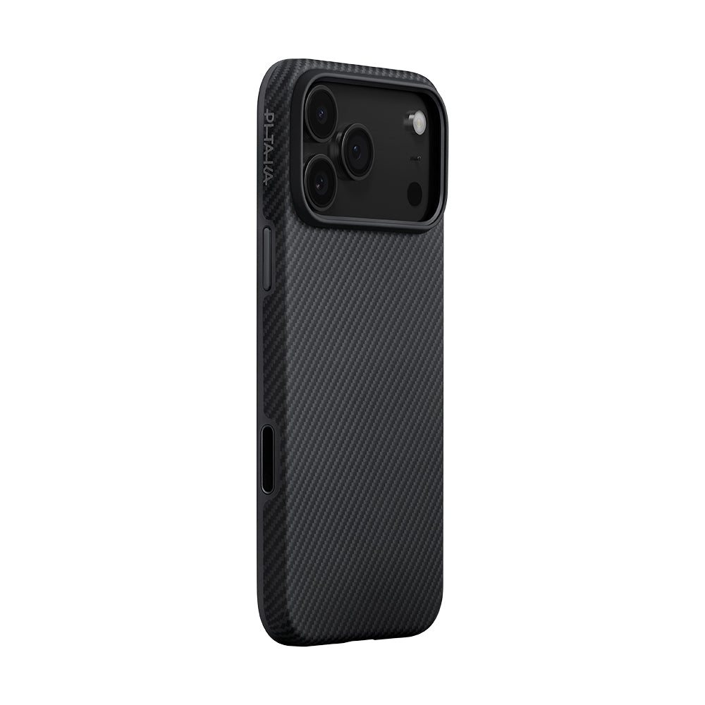 Military-Grade 1500D Classic Serisi Black-Grey Twill Serisi Kılıf - iPhone 17 Pro
