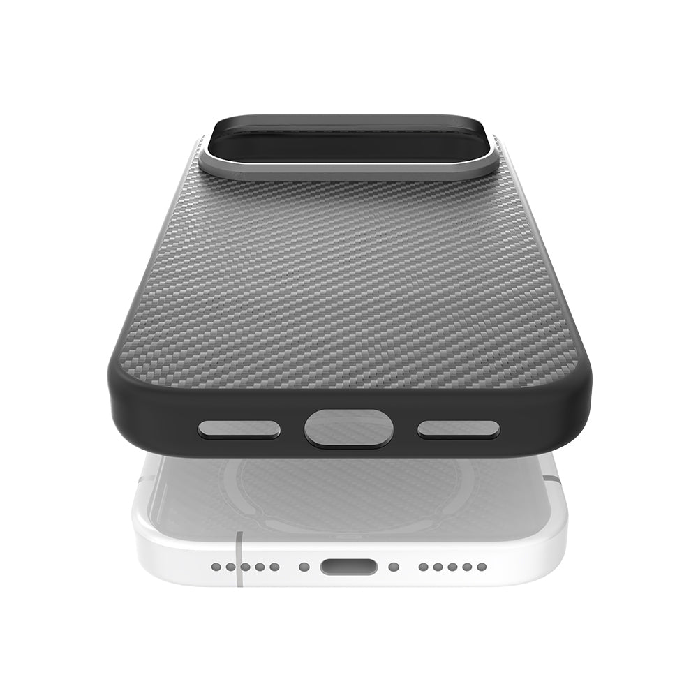 Aramid Fiber 600D Karbon Serisi Kılıf - iPhone 17 Pro