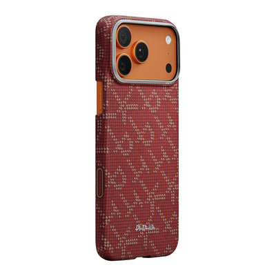 Tactile Woven Monogram Serisi Aramid Fiber Kılıf - iPhone 17 Pro