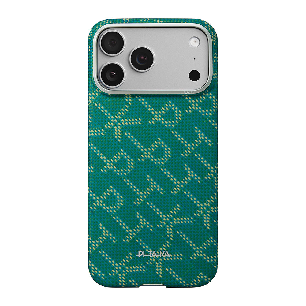 Tactile Woven Monogram Serisi Aramid Fiber Kılıf - iPhone 17 Pro