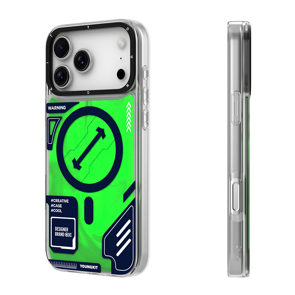 Galaxy Fantasy Serisi Neon Sıvılı Kılıf - iPhone 17 Pro