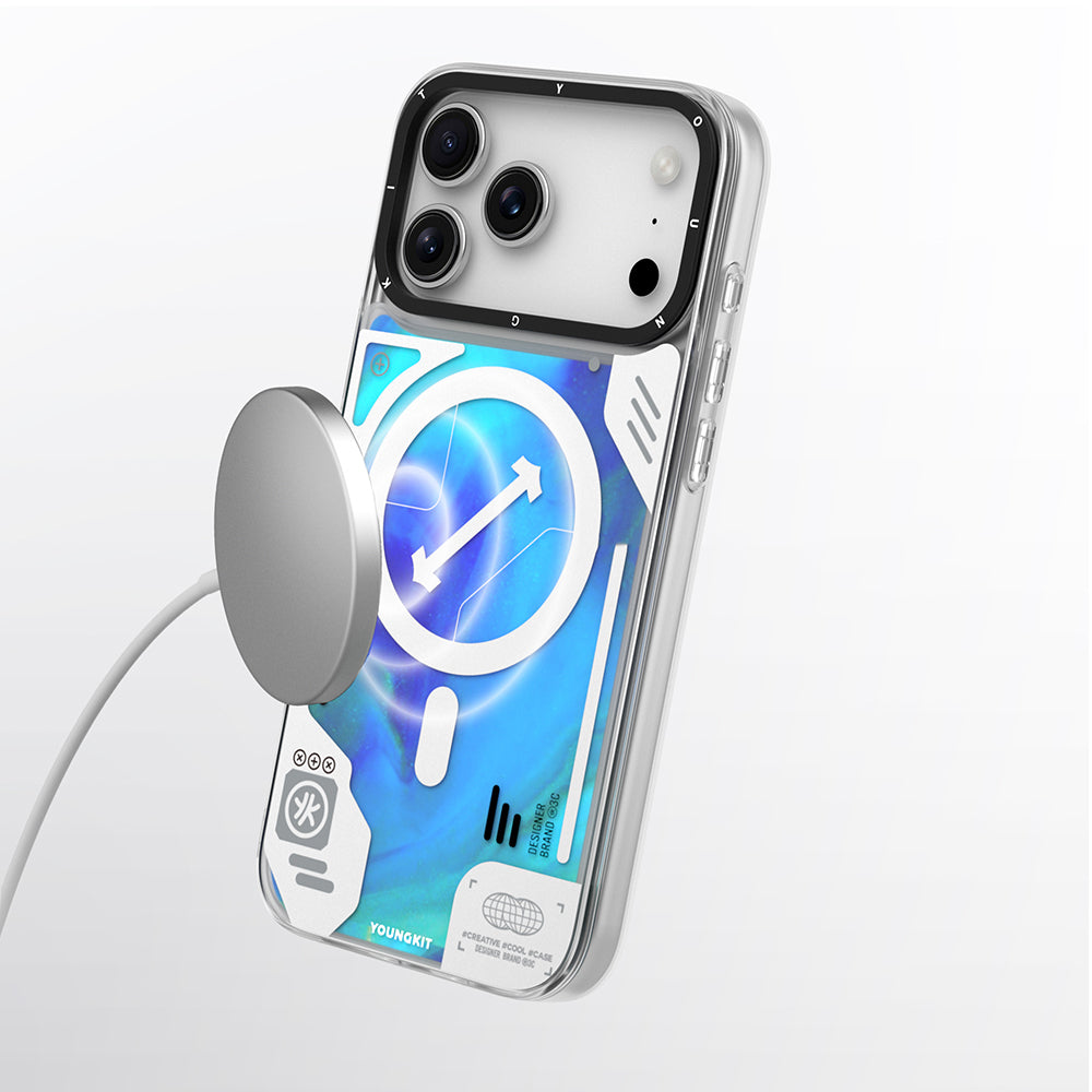 Galaxy Fantasy Serisi Neon Sıvılı Kılıf - iPhone 17 Pro