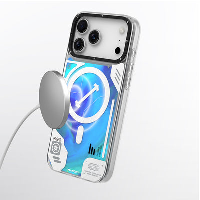 Galaxy Fantasy Serisi Neon Sıvılı Kılıf - iPhone 17 Pro