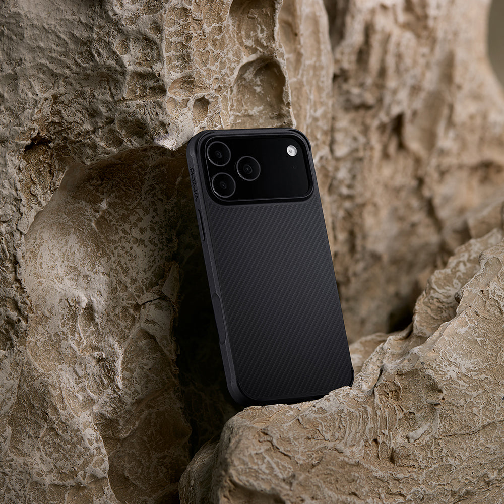 Aramid Pro Guard Black-Gray Serisi Kılıf - iPhone 17 Pro