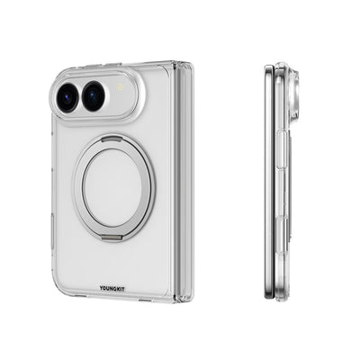 Youngkit Clear Serisi Standlı Kapak - iPhone Duo