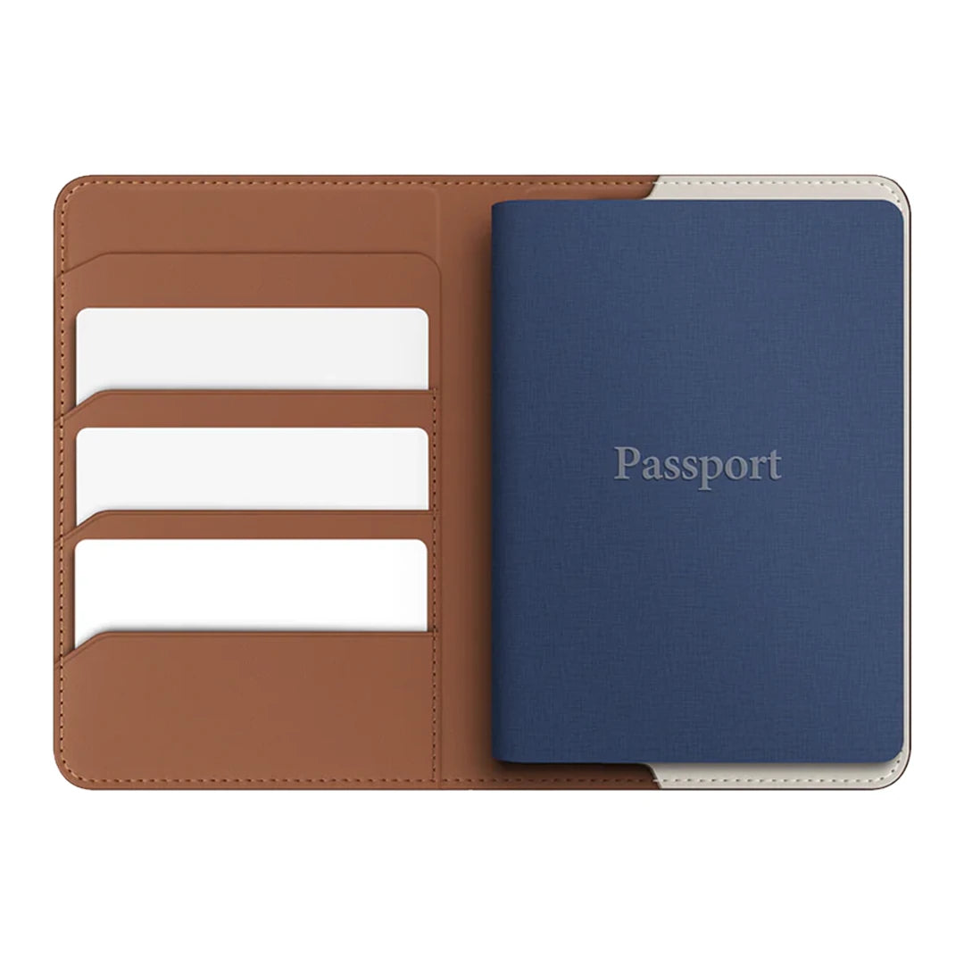 Belmont Apple Bul Özellikli Vegan Deri Pasaport Kılıfı