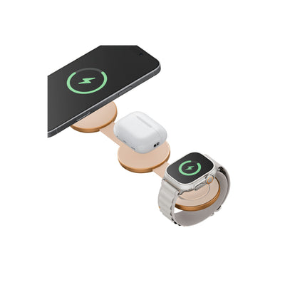AluMag Trio 3in1 Katlanabilir Qi2 Şarj İstasyonu