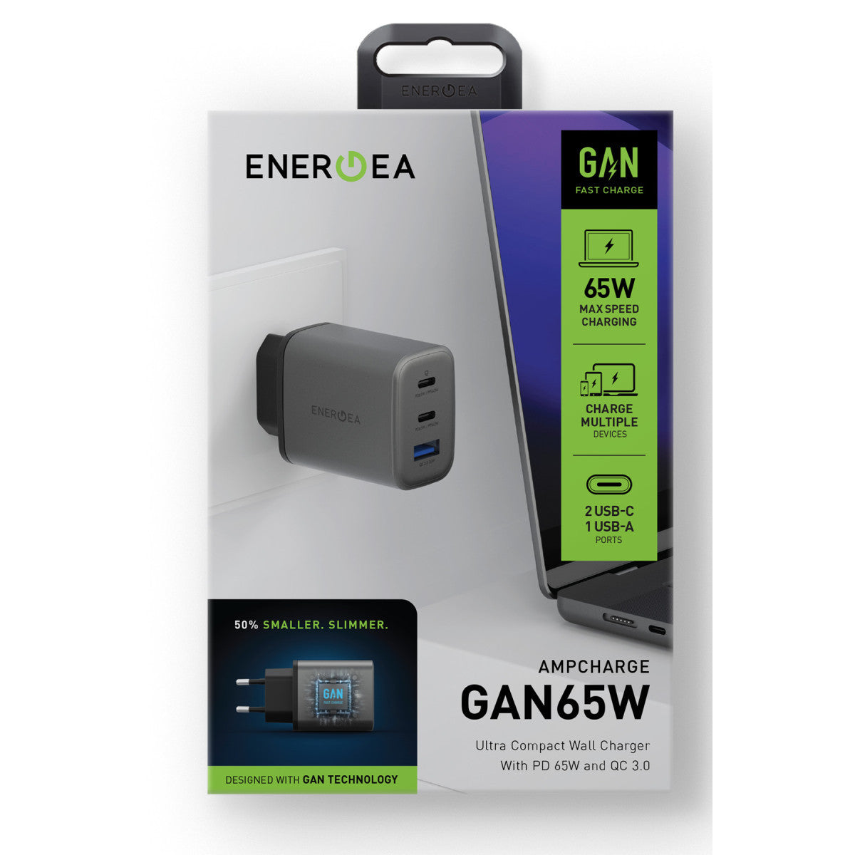 AmpCharge GaN65 Şarj Adaptörü