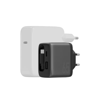 AmpCharge ARC GaN65 Type-C Kablolu Şarj Adaptörü
