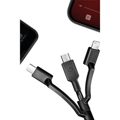 NyloFlex 3in1 USB to Type-C / Lightning / Micro Kablo