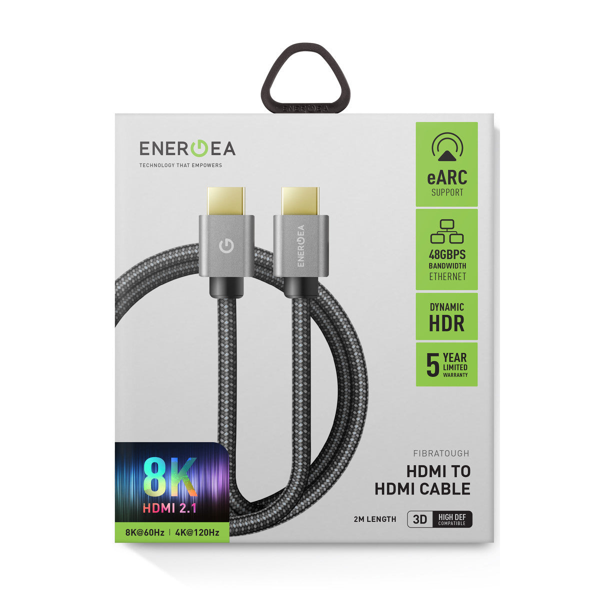 FibraTough 2M HDMI 2.1 8K 60 Hz HDMI to HDMI Kablo